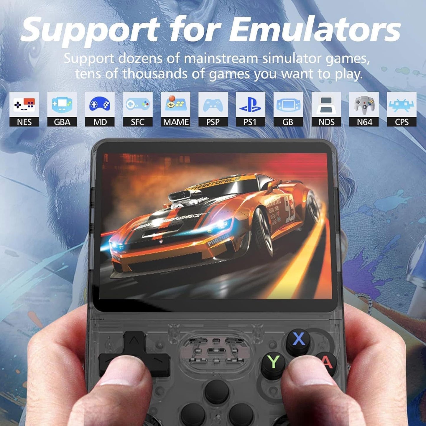 R36S consola Retro 15,000 juegos,64gb, Maximo rendimiento,S.O Arkos basado en Linux.